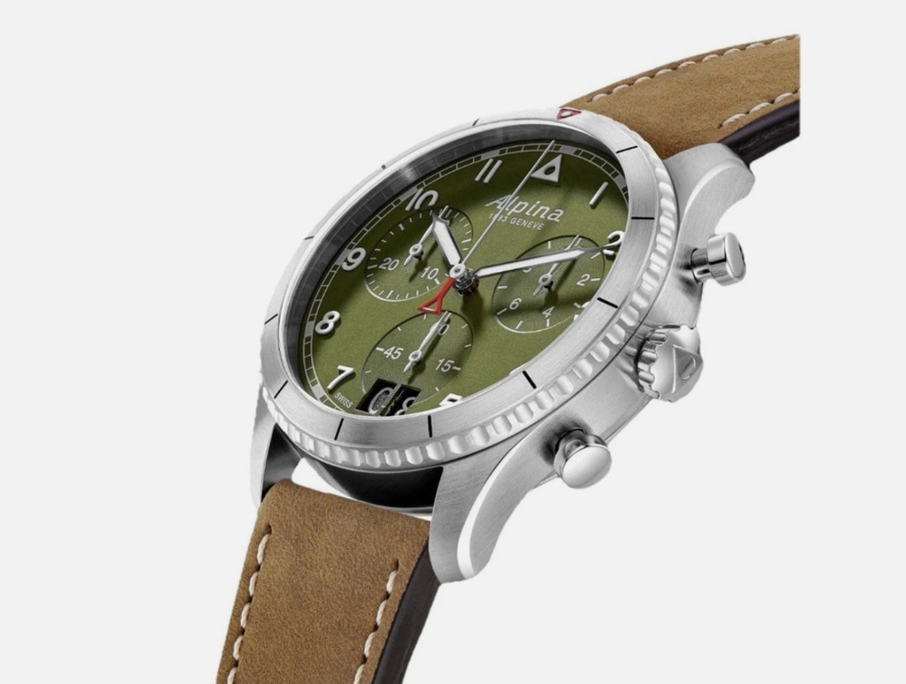 Alpina Pilot Chronograph Mens Watch AL-372GR4S26